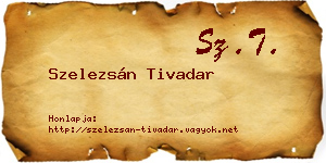 Szelezsán Tivadar névjegykártya